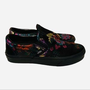 Vans Satin Festival Classic Slip Ons Size